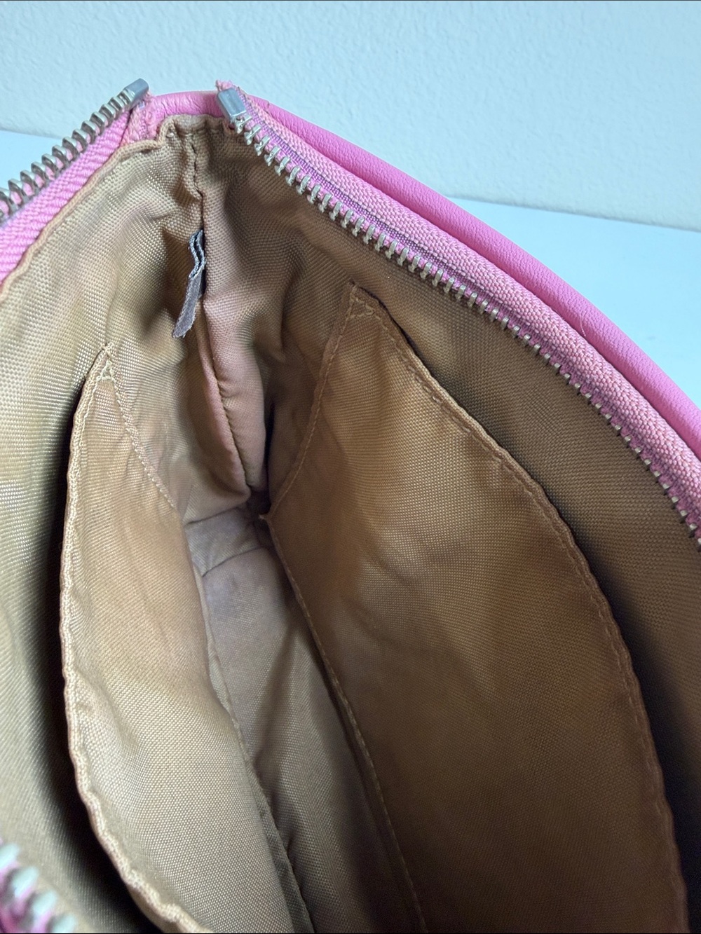 Coach Pink Leather Cosmetic Pouch - Picture 14 of 14